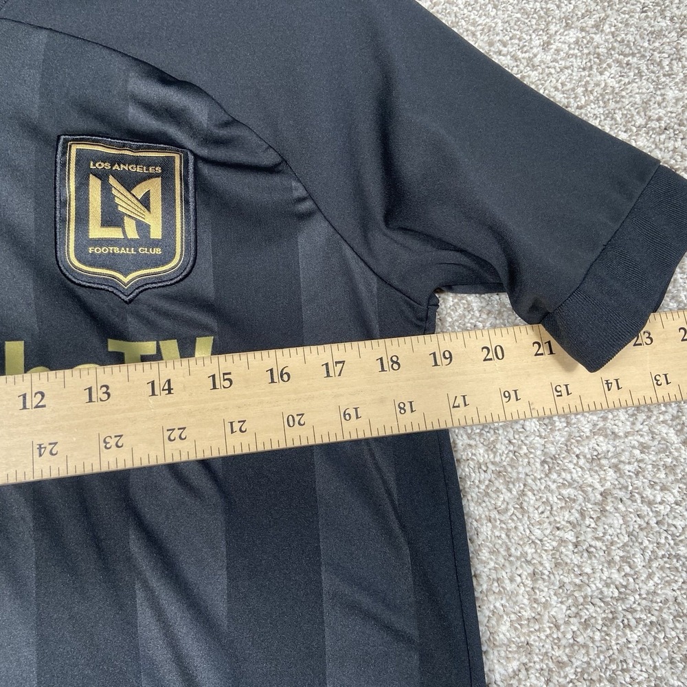 Adidas LA FC Jersey Mens 2020 Black Youth 15-16 MLS Soccer YouTube TV Shirt - Picture 6 of 6